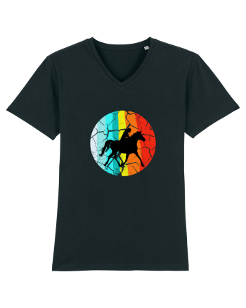 Retro Horse Riding Desugn Black