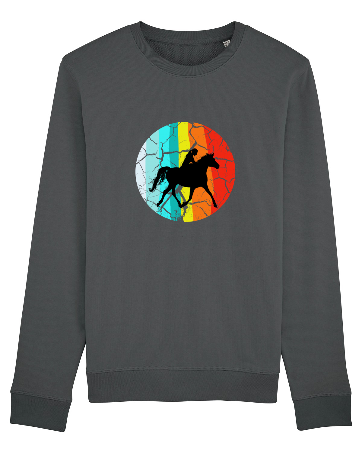 Bluză mânecă lungă Unisex Rise Anthracite