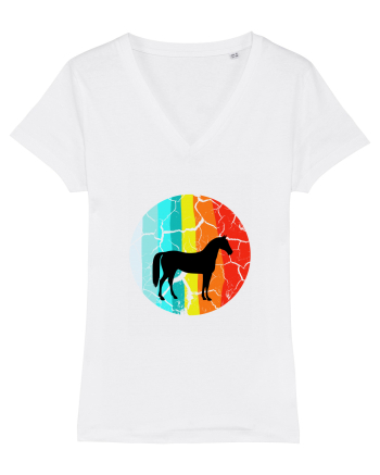 Retro Horse Design White