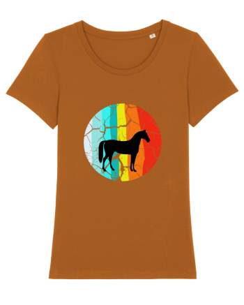 Retro Horse Design Roasted Orange