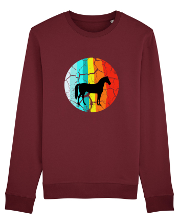 Retro Horse Design Burgundy