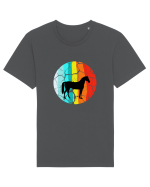 Retro Horse Design Tricou mânecă scurtă Unisex Rocker