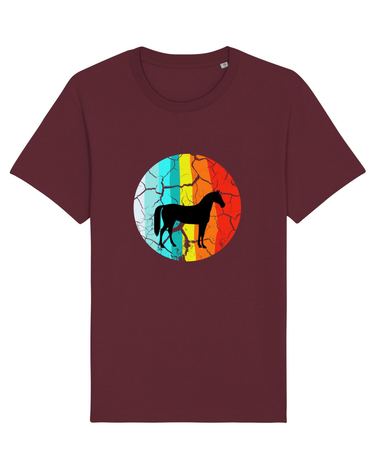 Tricou mânecă scurtă Unisex Rocker Burgundy