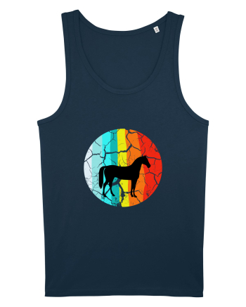 Retro Horse Design Navy
