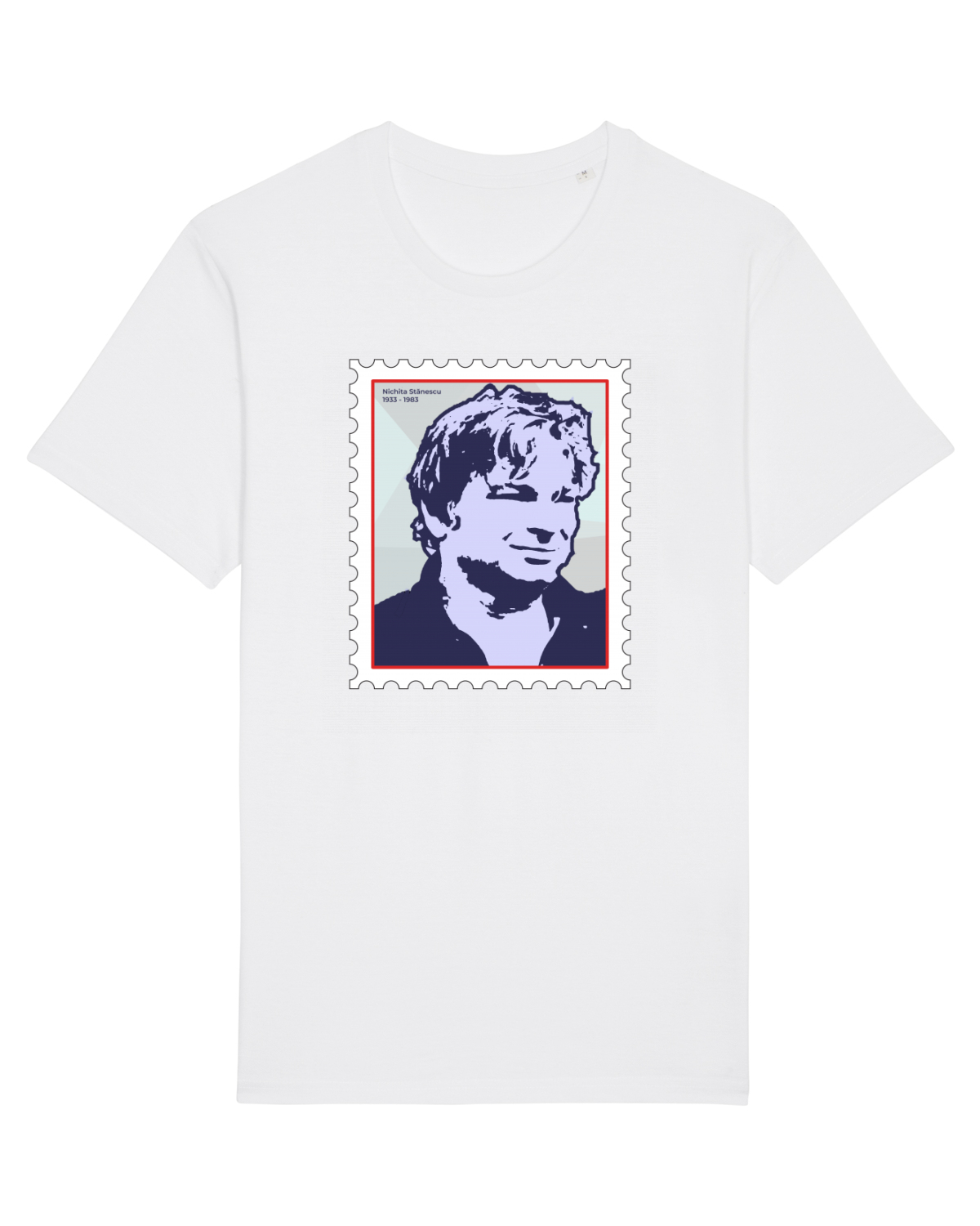 Tricou mânecă scurtă Unisex Rocker White