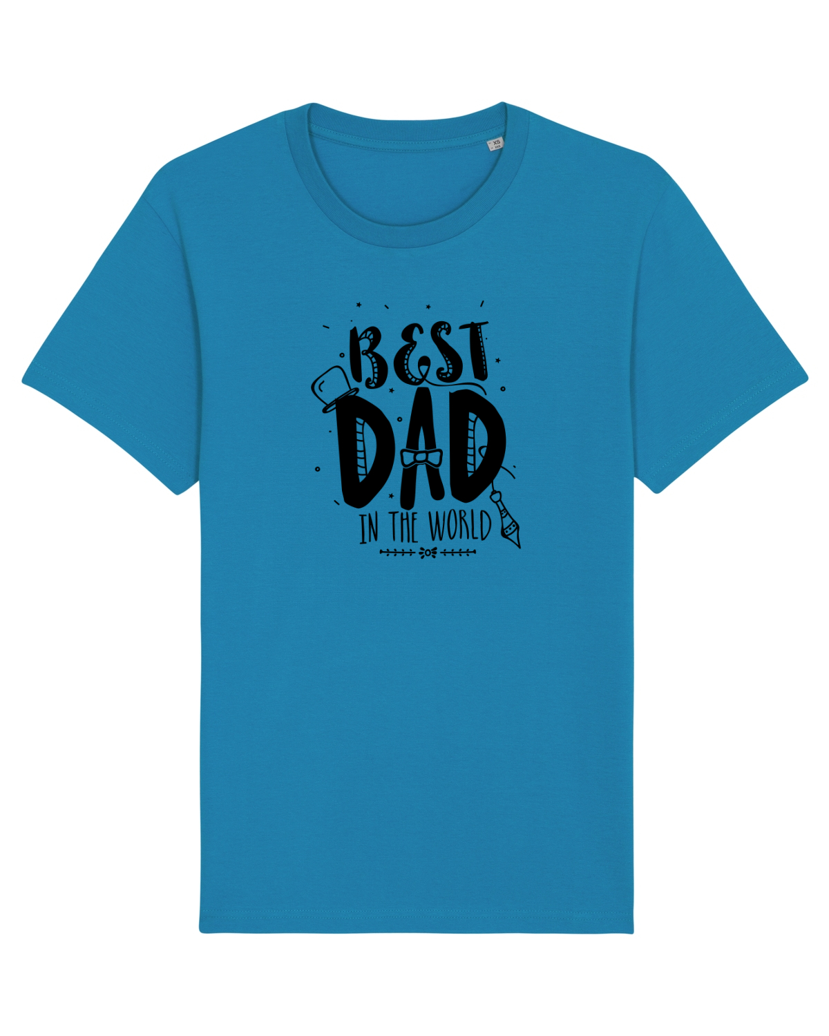Tricou mânecă scurtă Unisex Rocker Azur