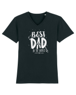 cel mai bun tata W Tricou mânecă scurtă guler V Bărbat Presenter