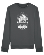 There is no WI FI in the forest Bluză mânecă lungă Unisex Rise