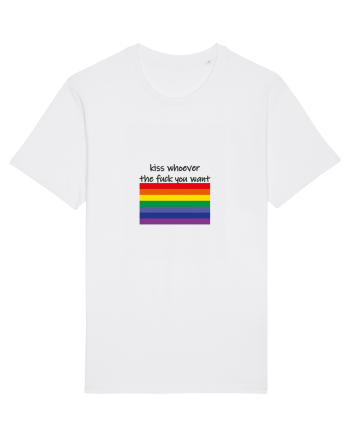 LGBT Kiss Design White