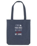 I tried yoga once Sacoșă textilă