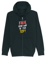 Fail your way to the top. Hanorac cu fermoar Unisex Connector