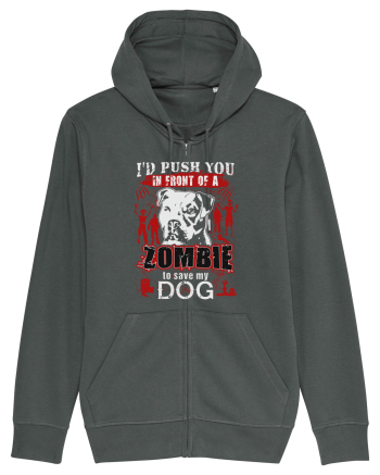 I'd push you in front of a zombie to save my dog. Anthracite