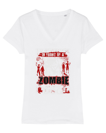 I'd push you in front of a zombie to save my dog. White