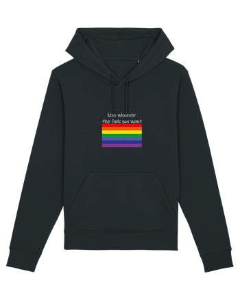 LGBT Kiss Grey Design Black
