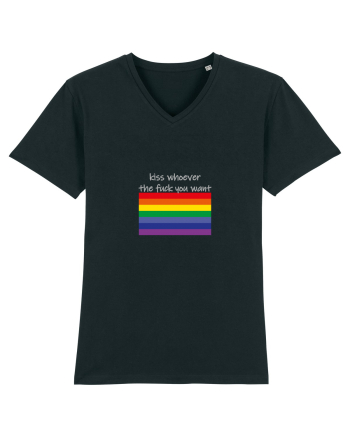 LGBT Kiss Grey Design Black