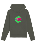 Vintage Lazy Sloth Design Hanorac Unisex Drummer