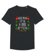 Yeah It's X-Mas Bitch Tricou mânecă scurtă guler larg Bărbat Skater