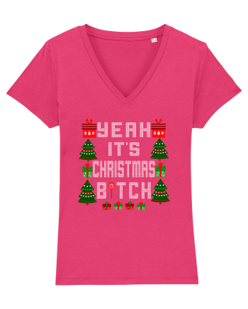 Yeah It's Christmas Bitch Raspberry