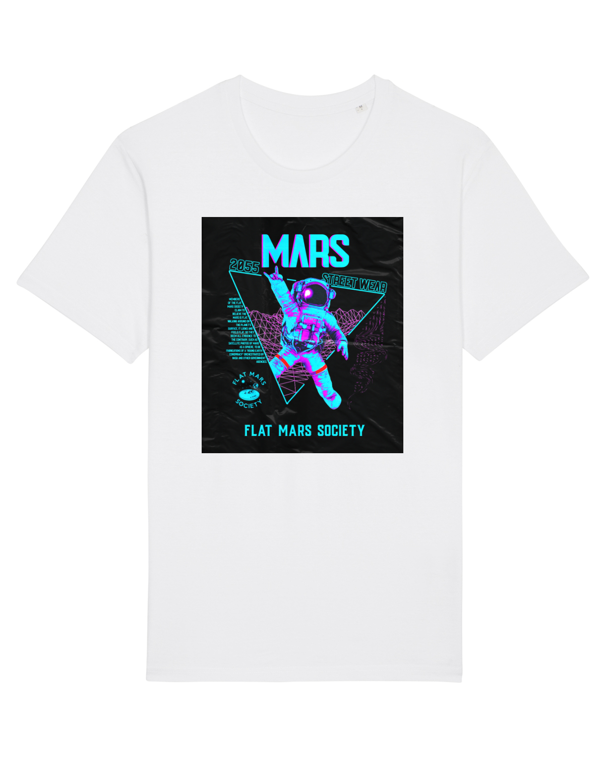 Tricou mânecă scurtă Unisex Rocker White