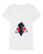 Equality Hurts No One Tricou mânecă scurtă guler V Damă Evoker