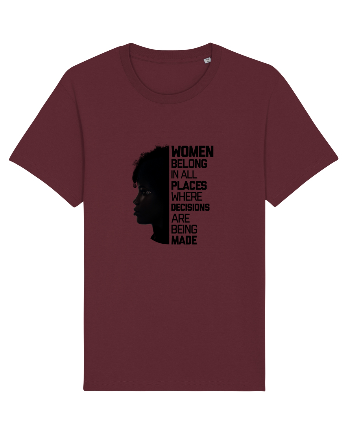 Tricou mânecă scurtă Unisex Rocker Burgundy