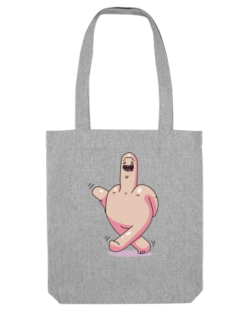 flip off man Heather Grey