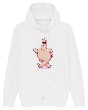 flip off man White