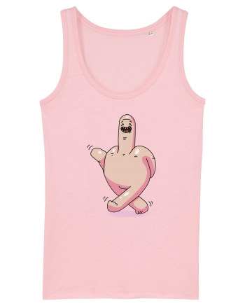 flip off man Cotton Pink