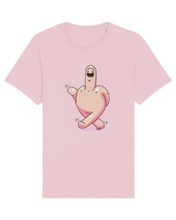 flip off man Cotton Pink