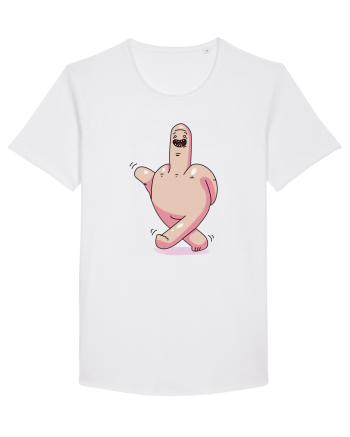 flip off man White