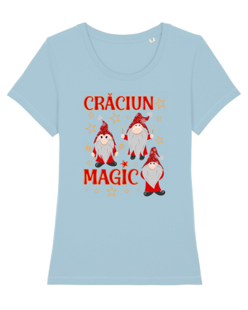 Craciun magic cu gnomi Sky Blue