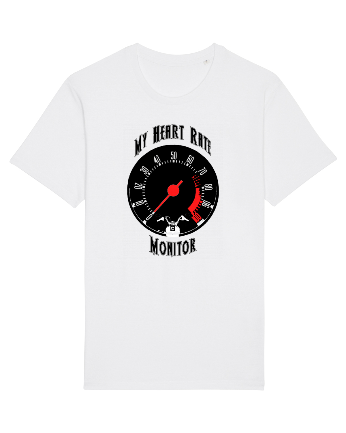 Tricou mânecă scurtă Unisex Rocker White