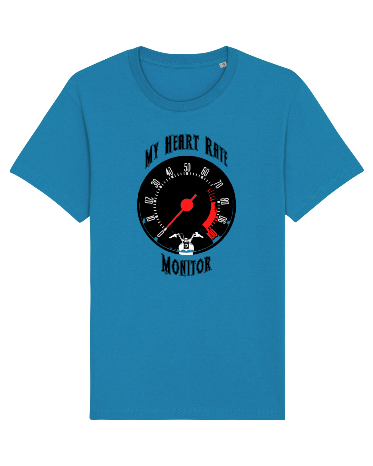 Tricou mânecă scurtă Unisex Rocker Azur