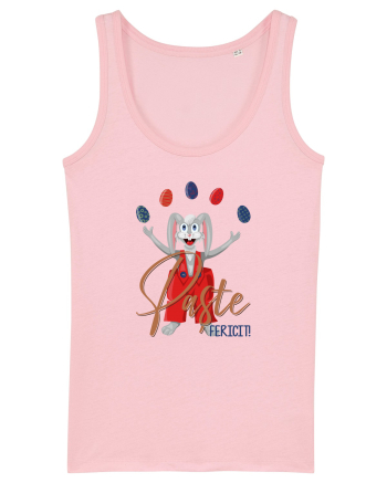 Iepure jongler + text Cotton Pink