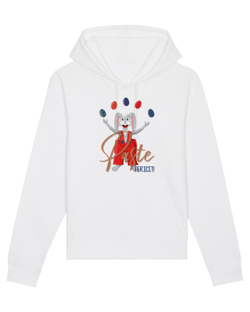 Iepure jongler + text White