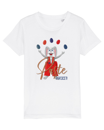 Iepure jongler + text White