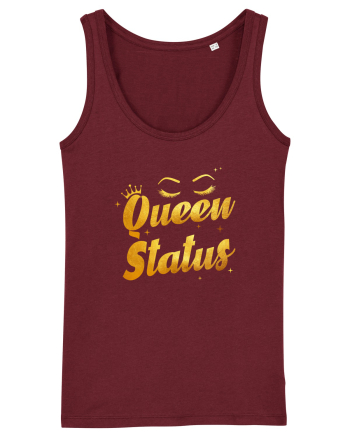 Queen status Burgundy