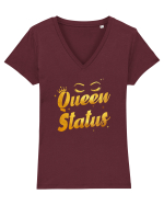 Queen status Tricou mânecă scurtă guler V Damă Evoker
