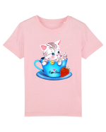 Pisicuță în cafeluță Tricou mânecă scurtă  Copii Mini Creator