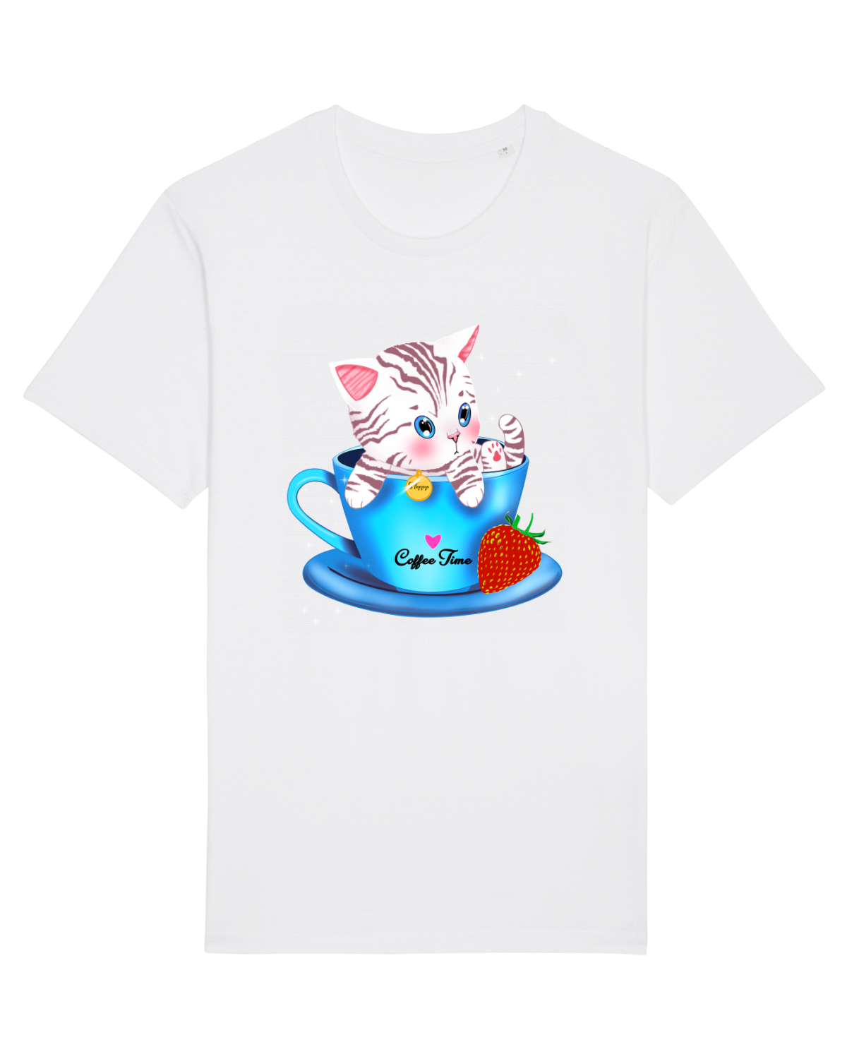 Tricou mânecă scurtă Unisex Rocker White