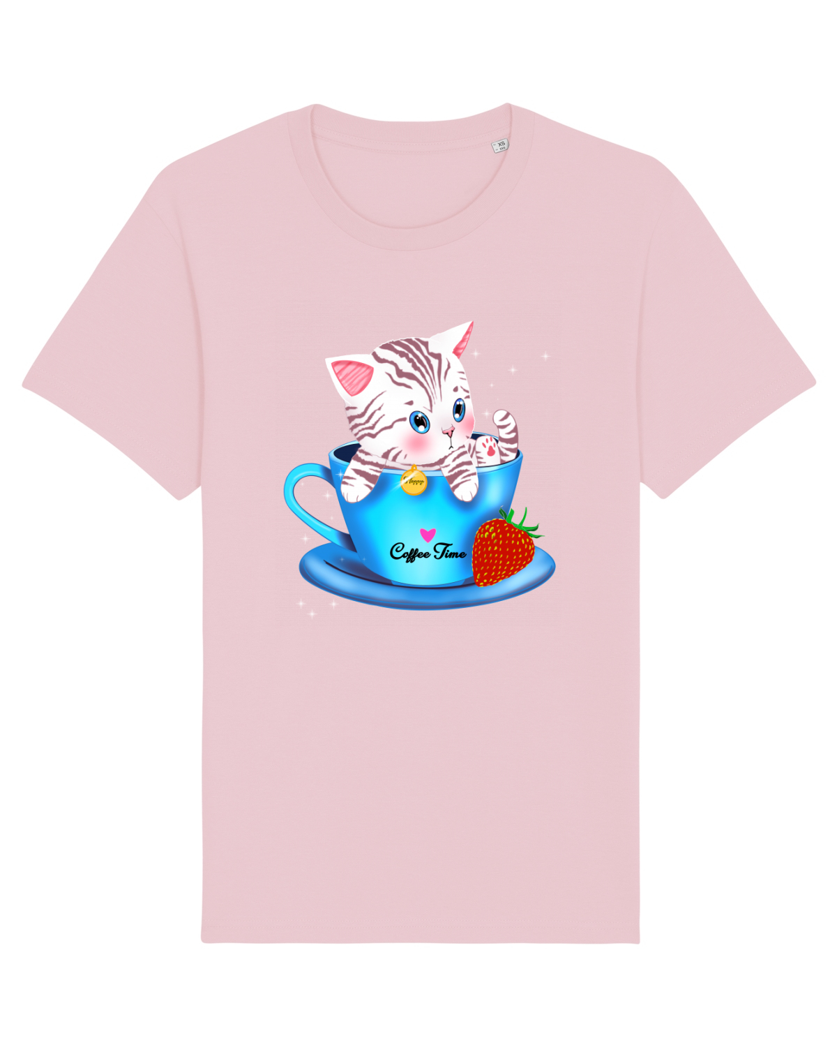 Tricou mânecă scurtă Unisex Rocker Cotton Pink