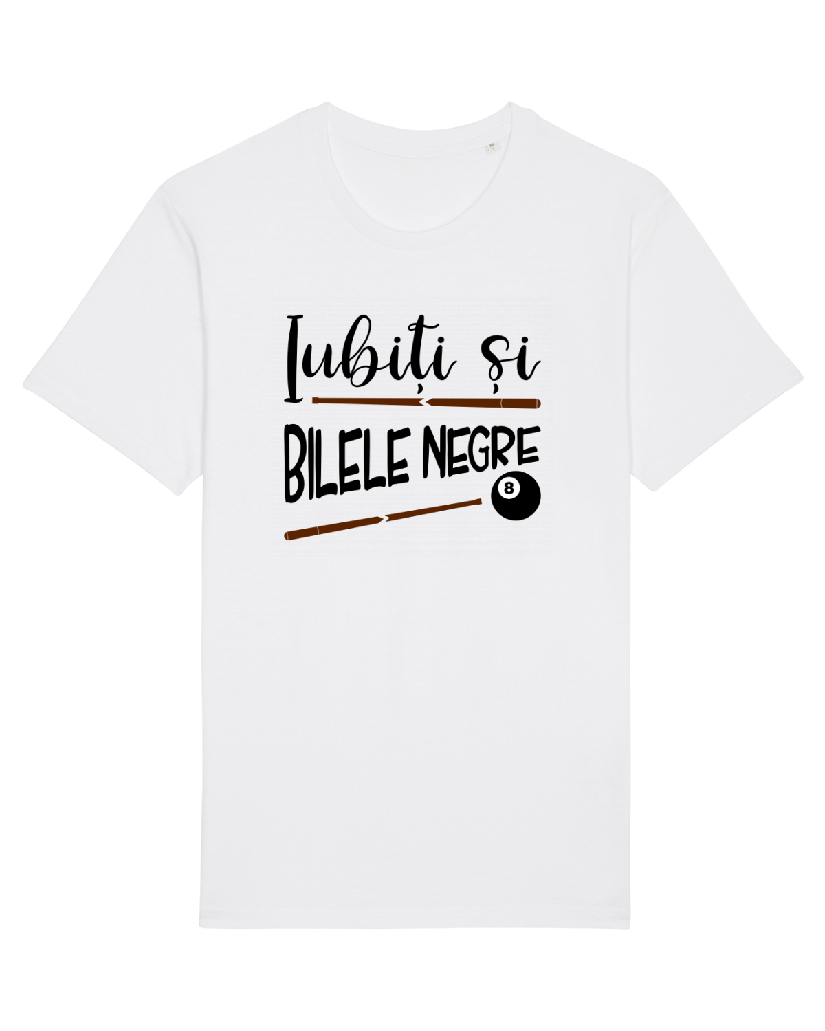 Tricou mânecă scurtă Unisex Rocker White