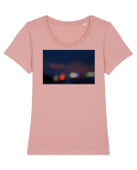 BIG City Lights Design Tricou mânecă scurtă guler larg fitted Damă Expresser