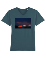 BIG City Lights Design Tricou mânecă scurtă guler V Bărbat Presenter