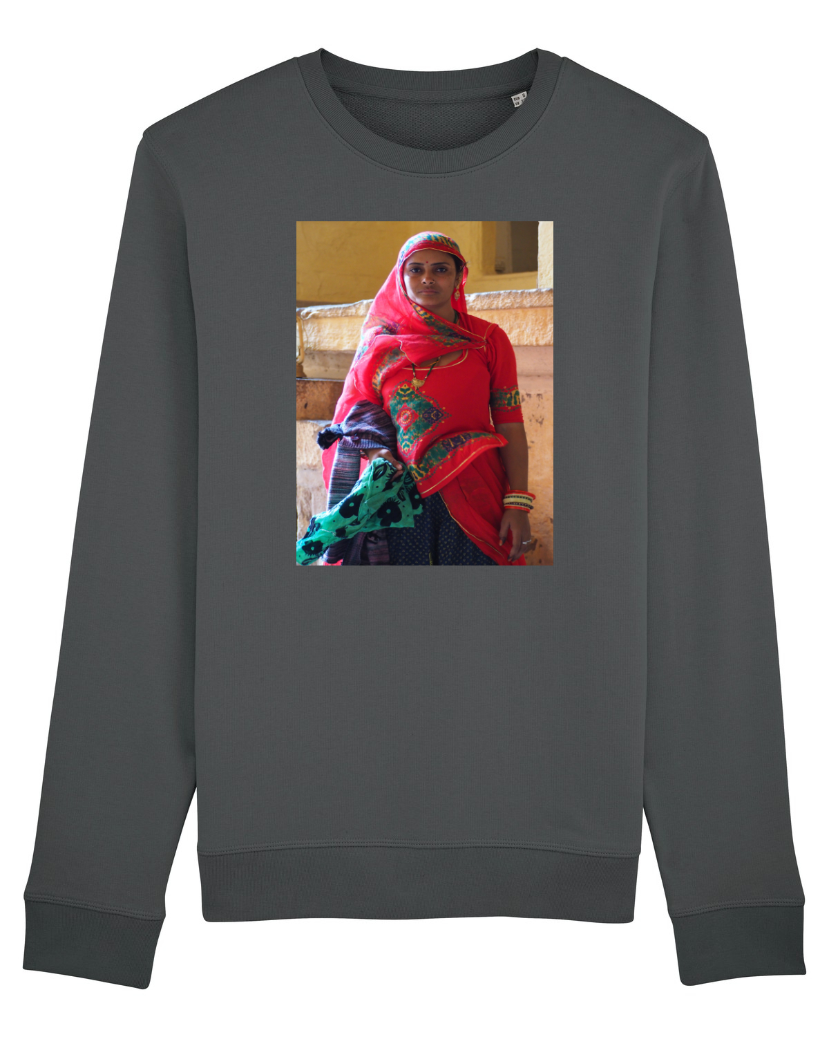 Bluză mânecă lungă Unisex Rise Anthracite