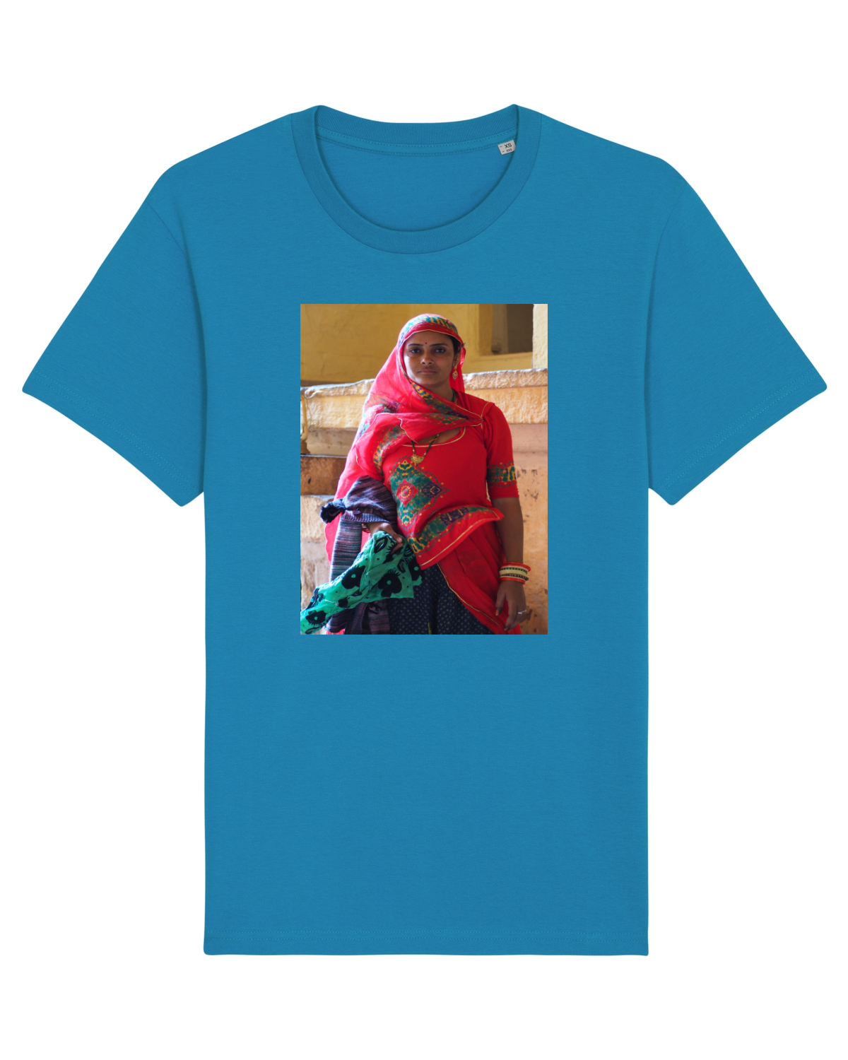 Tricou mânecă scurtă Unisex Rocker Azur