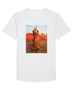 Orange Cab Design Tricou mânecă scurtă guler larg Bărbat Skater