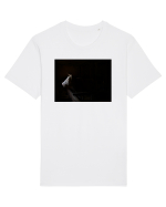 Moon Face Design Tricou mânecă scurtă Unisex Rocker