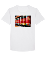 Praying Wheels Design Tricou mânecă scurtă guler larg Bărbat Skater