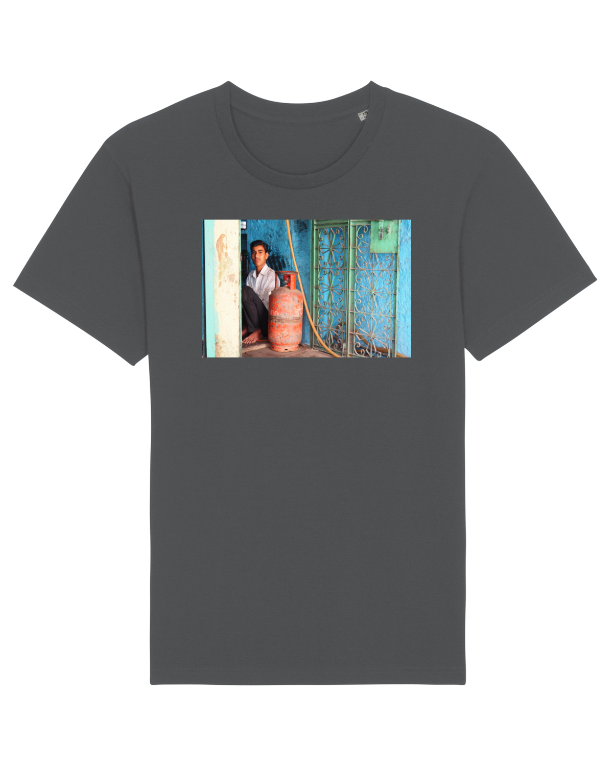 Tricou mânecă scurtă Unisex Rocker Anthracite